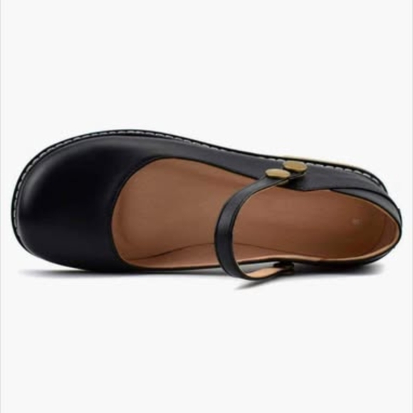 Black Mary Jane Shoes Size 9 / 42 - Picture 4 of 5